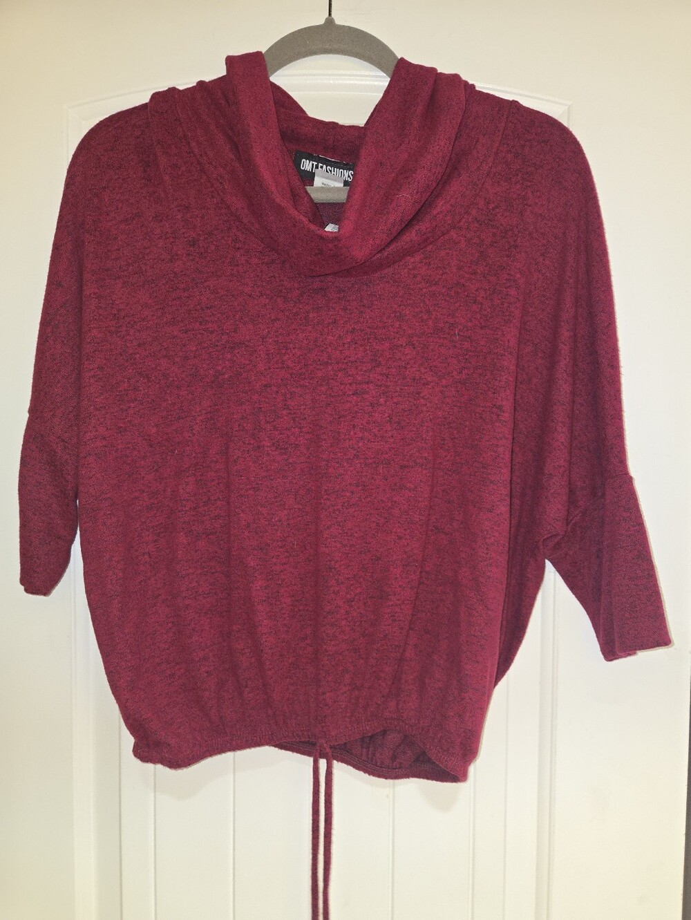 NWT Cowl Neck Burgundy Women’s Lightweight Top  -
